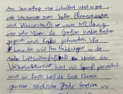 Texte über unser Schulfest