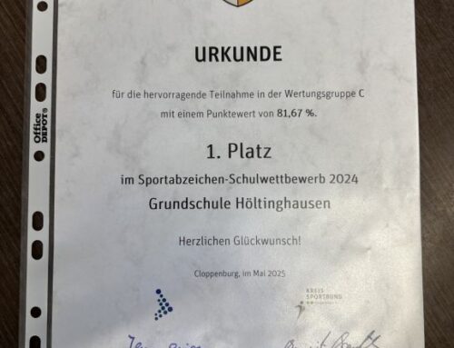 Auszeichnung beim Deutschen Sportabzeichen-Wettbewerb